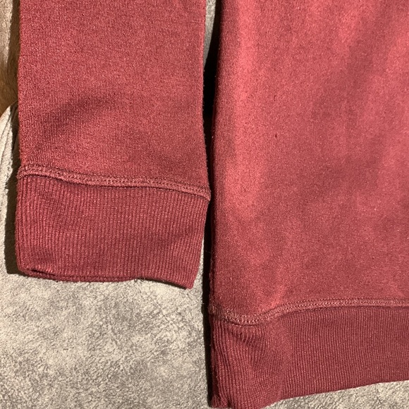 Ardene Burgundy/Wine 3 Owls Hoodie Sweatshirt - size S - Picture 12 of 16